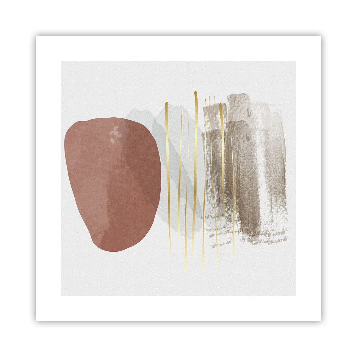 Plagát - Abstraktná kolonáda - 40x40 cm