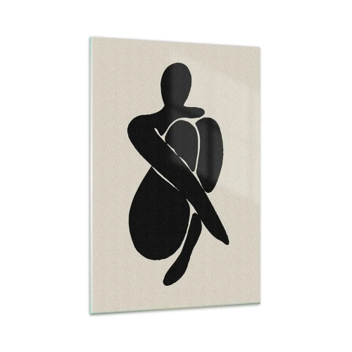 Obraz na skle - Vo vlastnom objatí - 80x120 cm