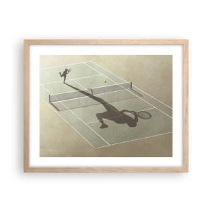 Plagát v ráme zo svetlého duba - Dobývanie samého seba - 50x40 cm