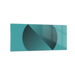 Obraz na skle - Kruh – geometrická variácia - 120x50 cm