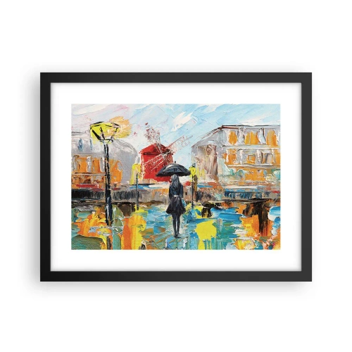 Plagát v čiernom ráme - Parížske legendy - 40x30 cm