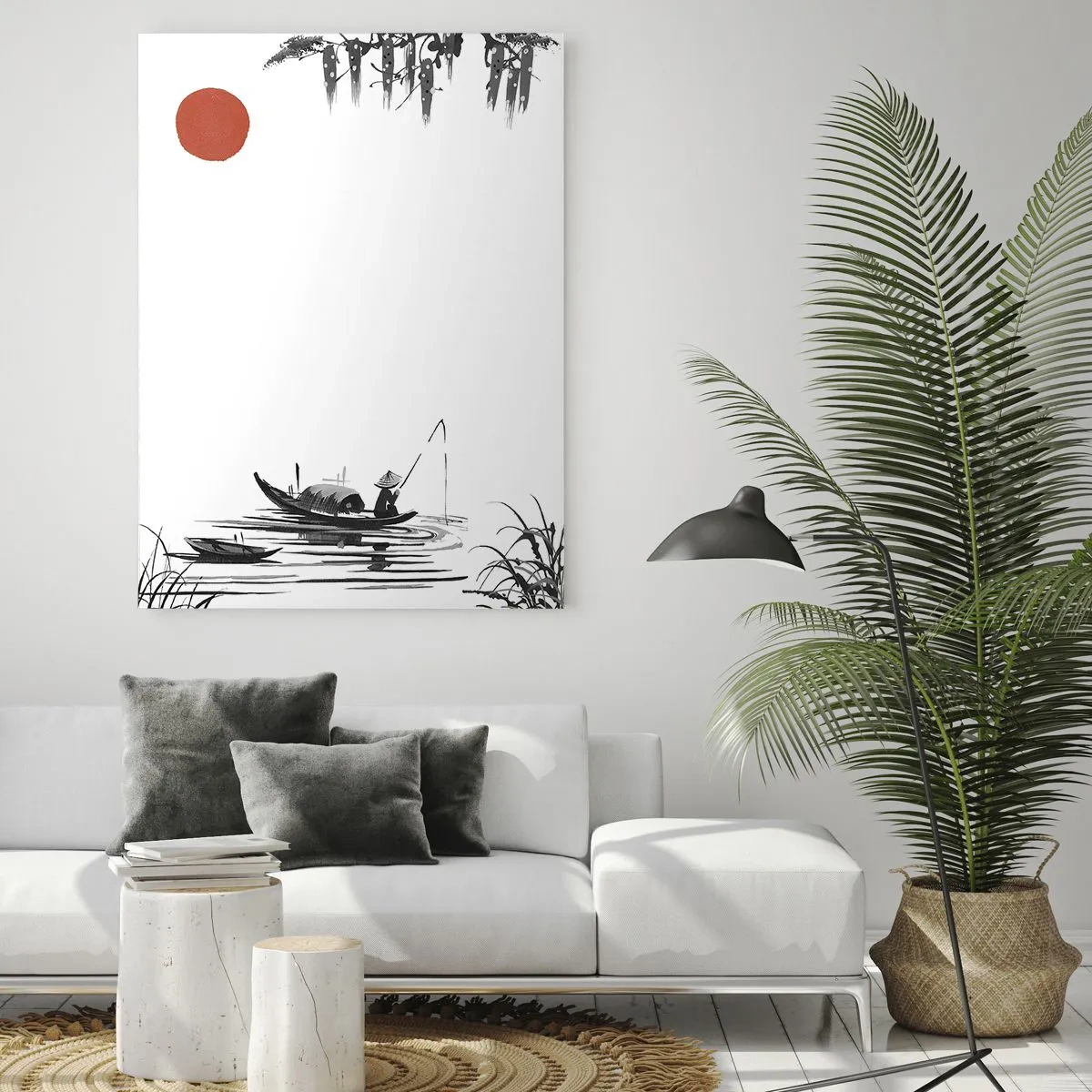 Obraz na skle - Ázijské popoludnie - 50x70 cm