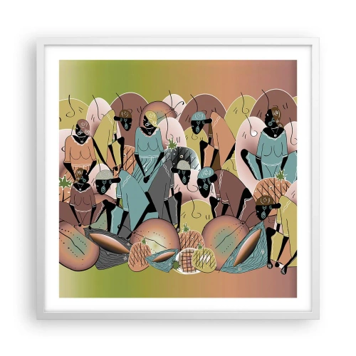 Plagát v bielom ráme - Blíži sa veľký sviatok - 60x60 cm