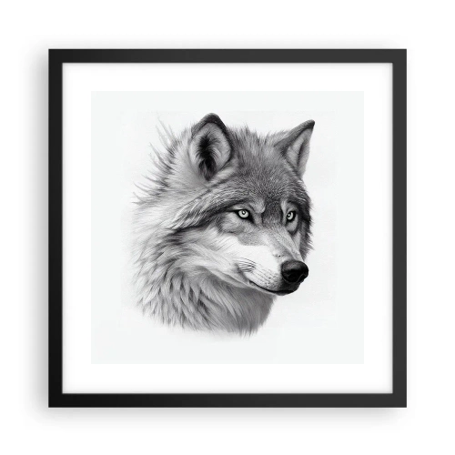 Plagát v čiernom ráme - Alfa – bezpochyby - 40x40 cm