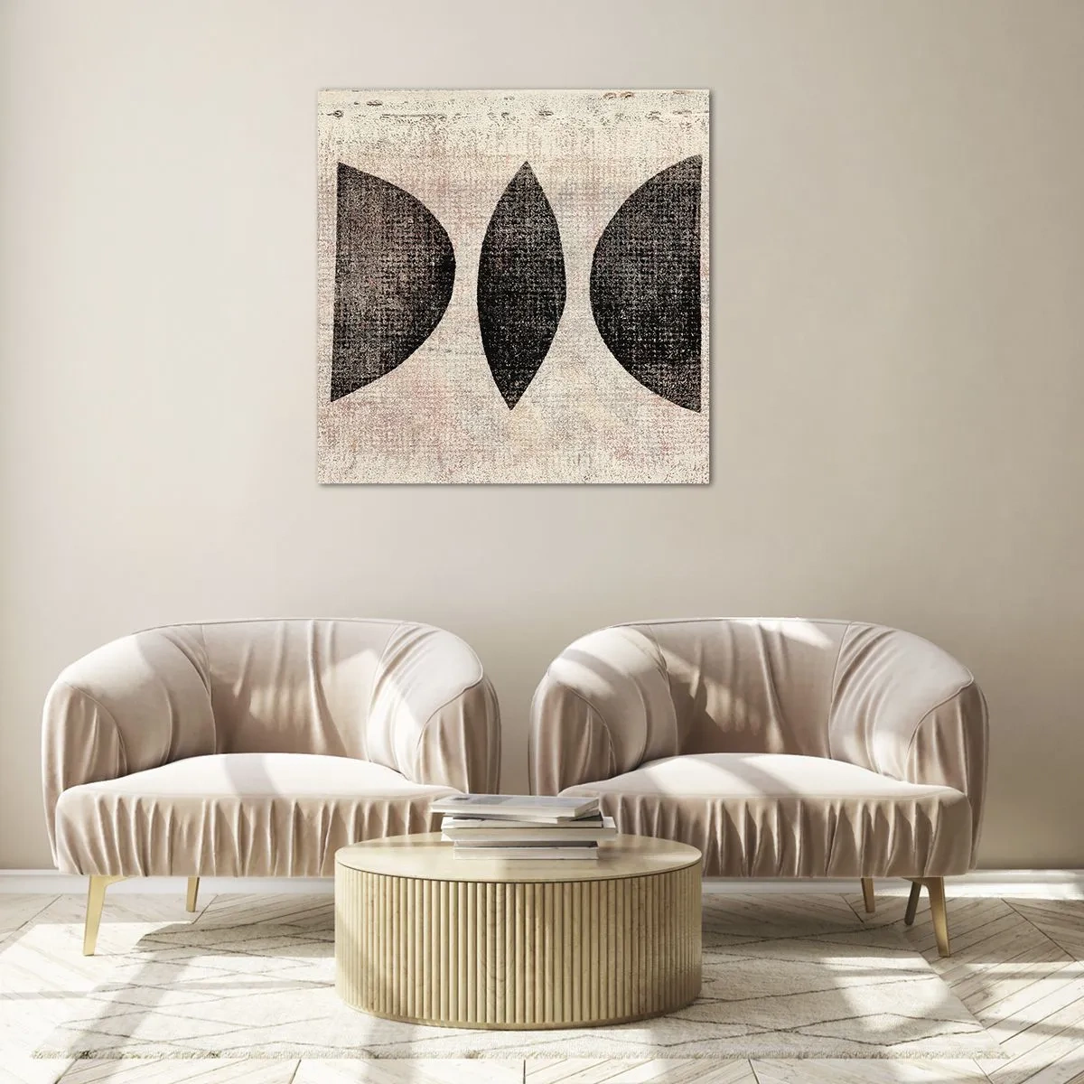 Obraz na skle - Etnická abstrakcia - 70x70 cm