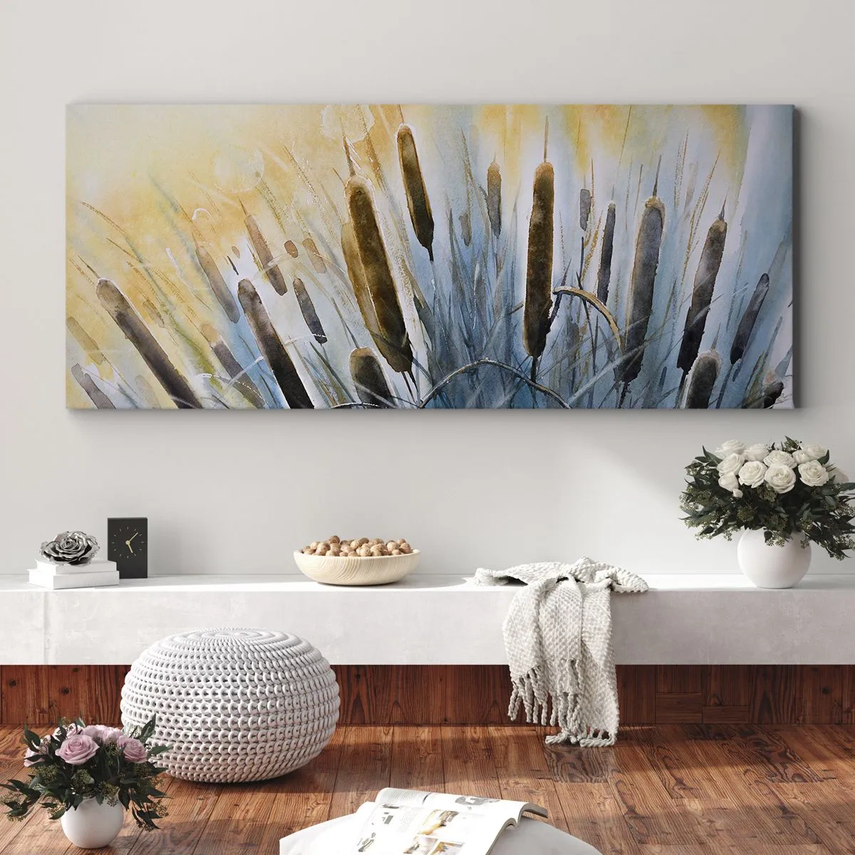 Obraz na plátne - Chlad vody, žiara slnka - 160x50 cm