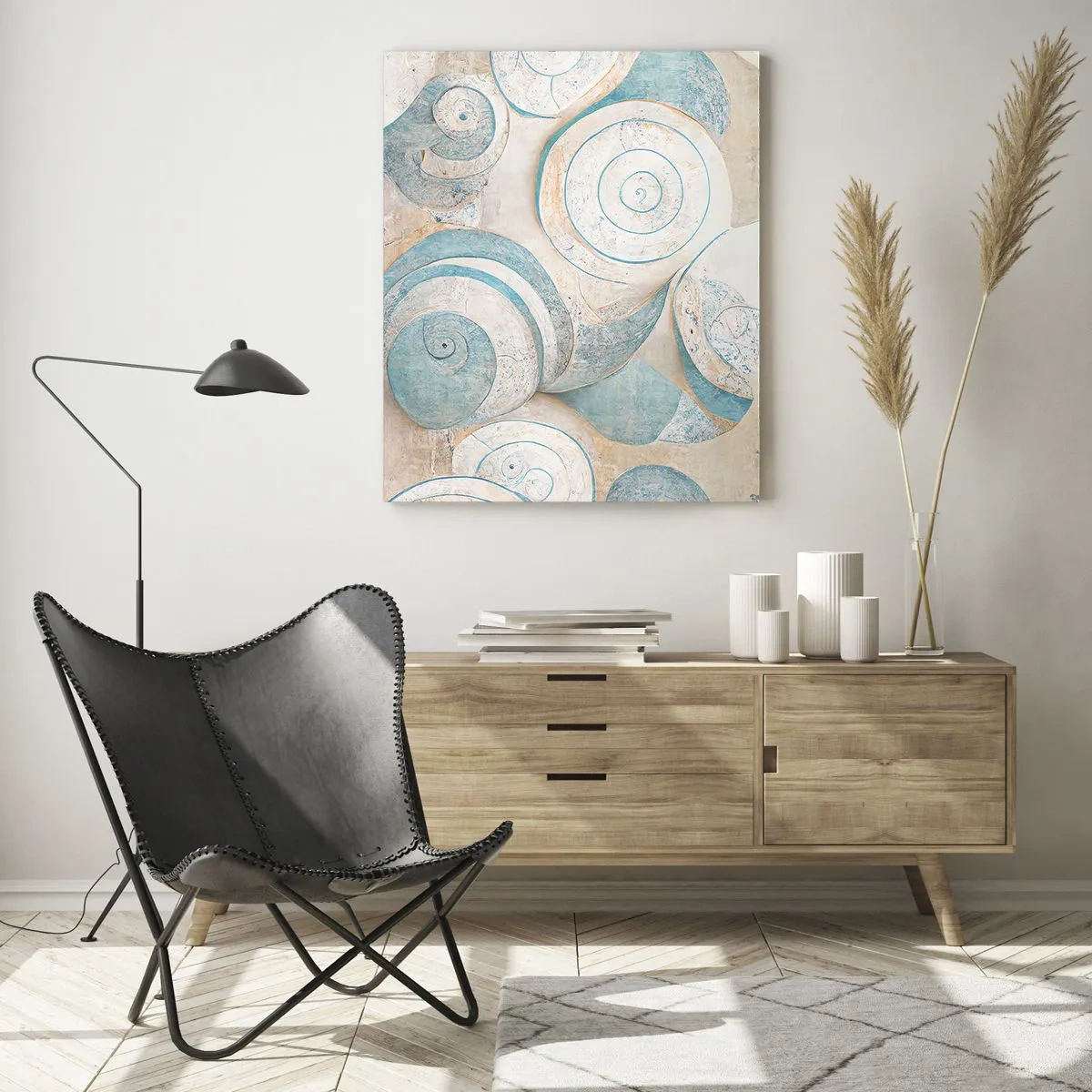 Obraz na skle - Čo skrýva mušľa? - 50x70 cm