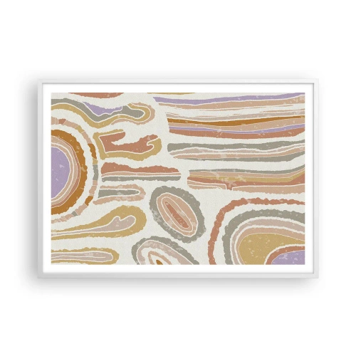 Plagát v bielom ráme - Farebné prierezy - 100x70 cm