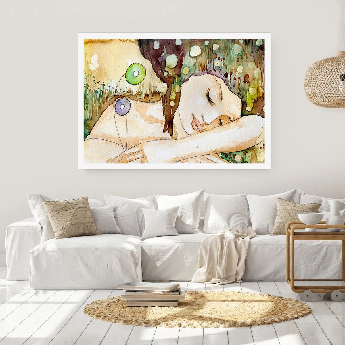 Plagát - Smaragdovo-fialový sen - 100x70 cm