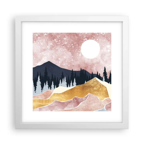 Plagát v bielom ráme - Nočná hliadka - 30x30 cm