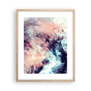 Plagát v ráme zo svetlého duba - Vnímaj vietor - 40x50 cm