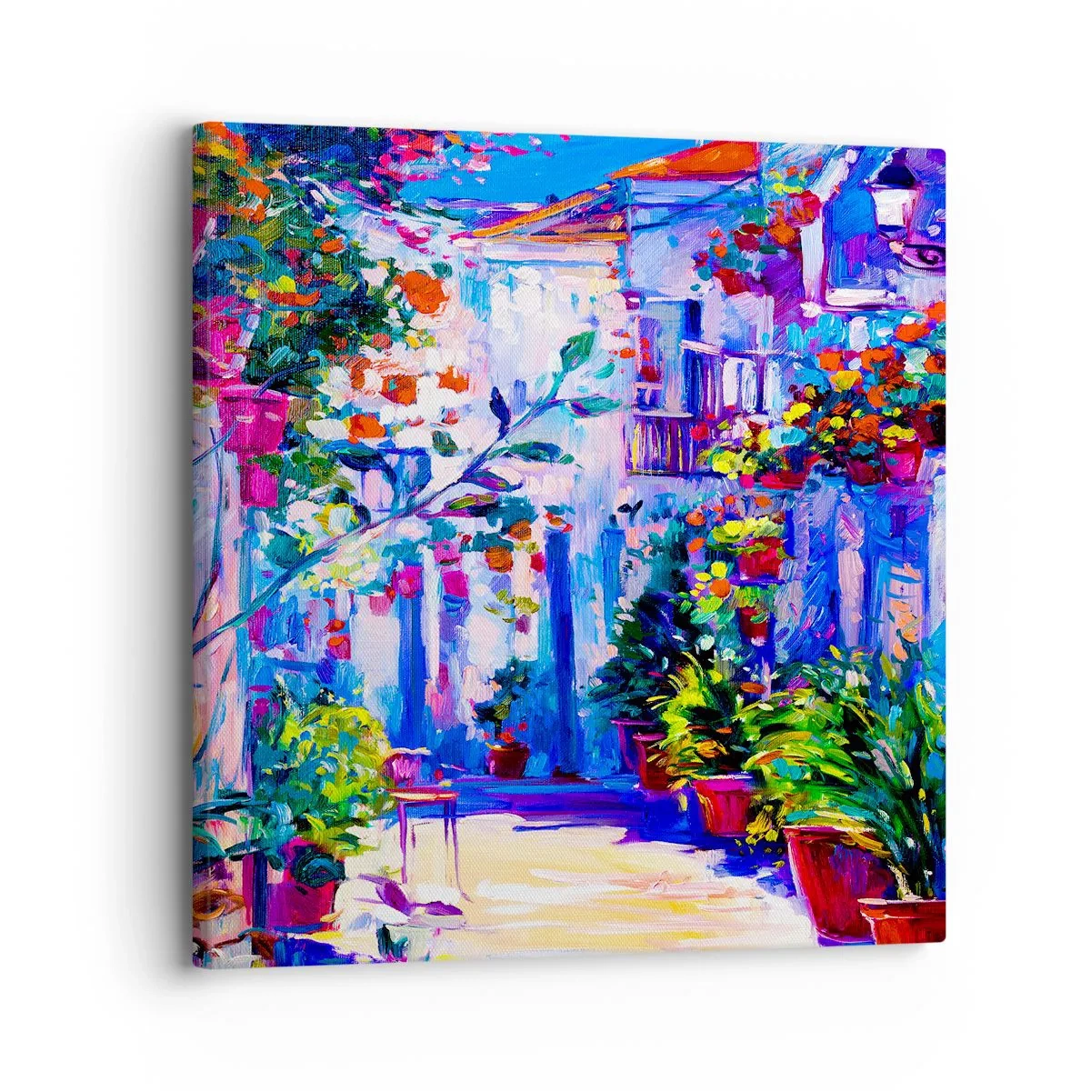 Obraz na plátne - Impresia - talianska ulička - 30x30 cm