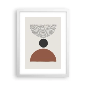 Plagát v bielom ráme - V centre pozornosti - 30x40 cm