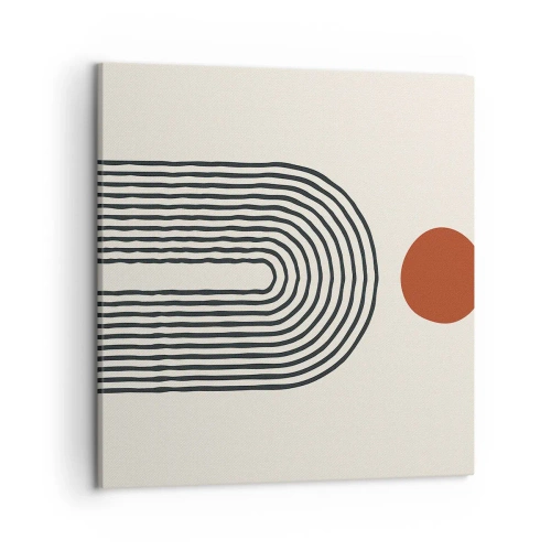 Obraz na plátne - Magnetizmus tvarov a farieb - 50x50 cm