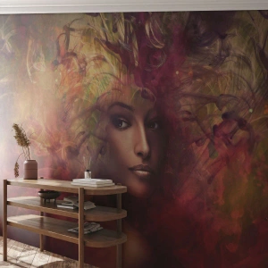 Samolepiaca Fototapeta Deluxe Sticker - Tu som! - Žena, Ženská tvár, Telo - 350x256 cm