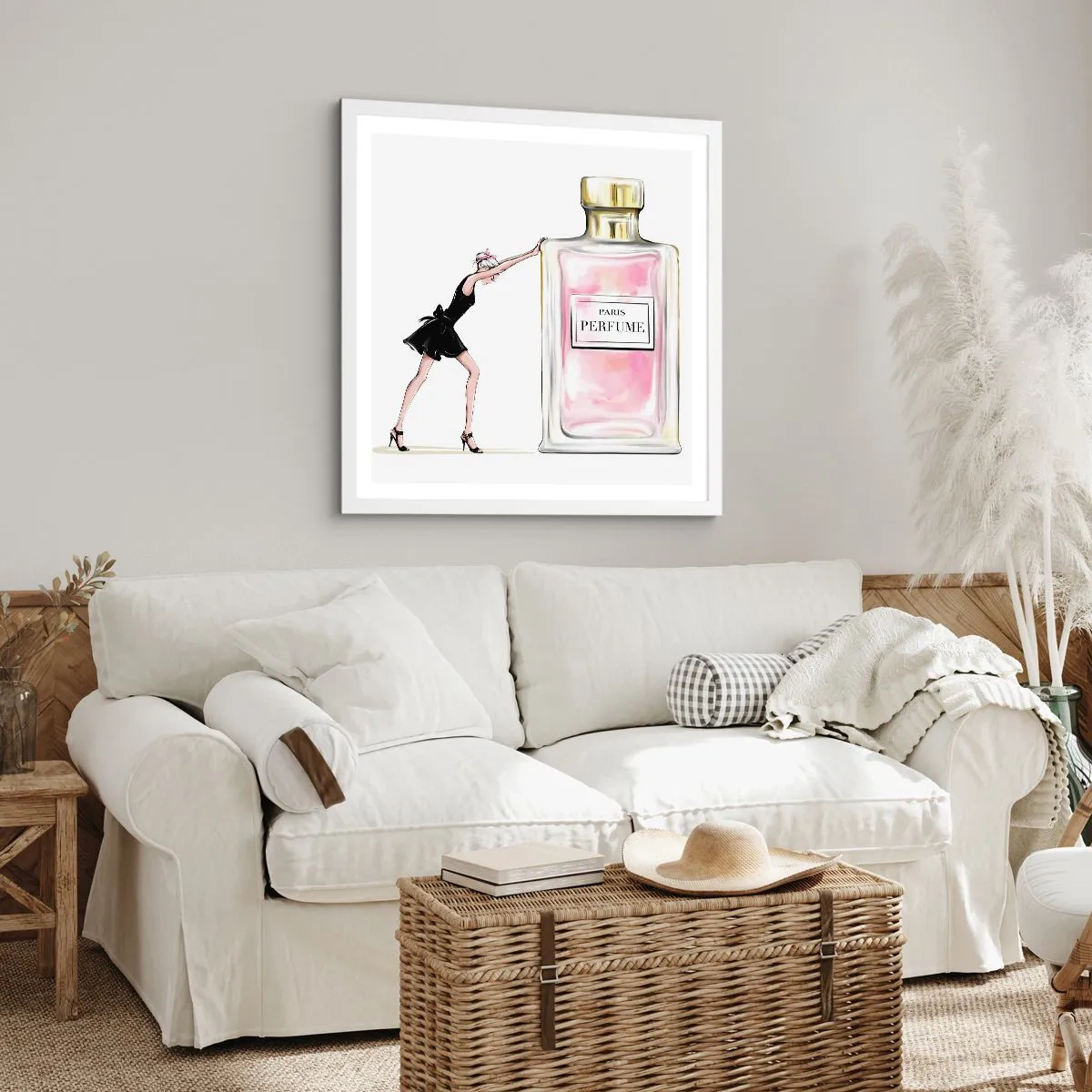 Plagát v bielom ráme - Podstata ženskosti - 30x30 cm