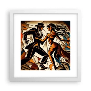 Plagát v bielom ráme - Tanec vrelosti a vášne - 30x30 cm