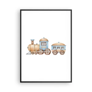 Plagát v čiernom ráme - Na dráhe stojí… - 70x100 cm