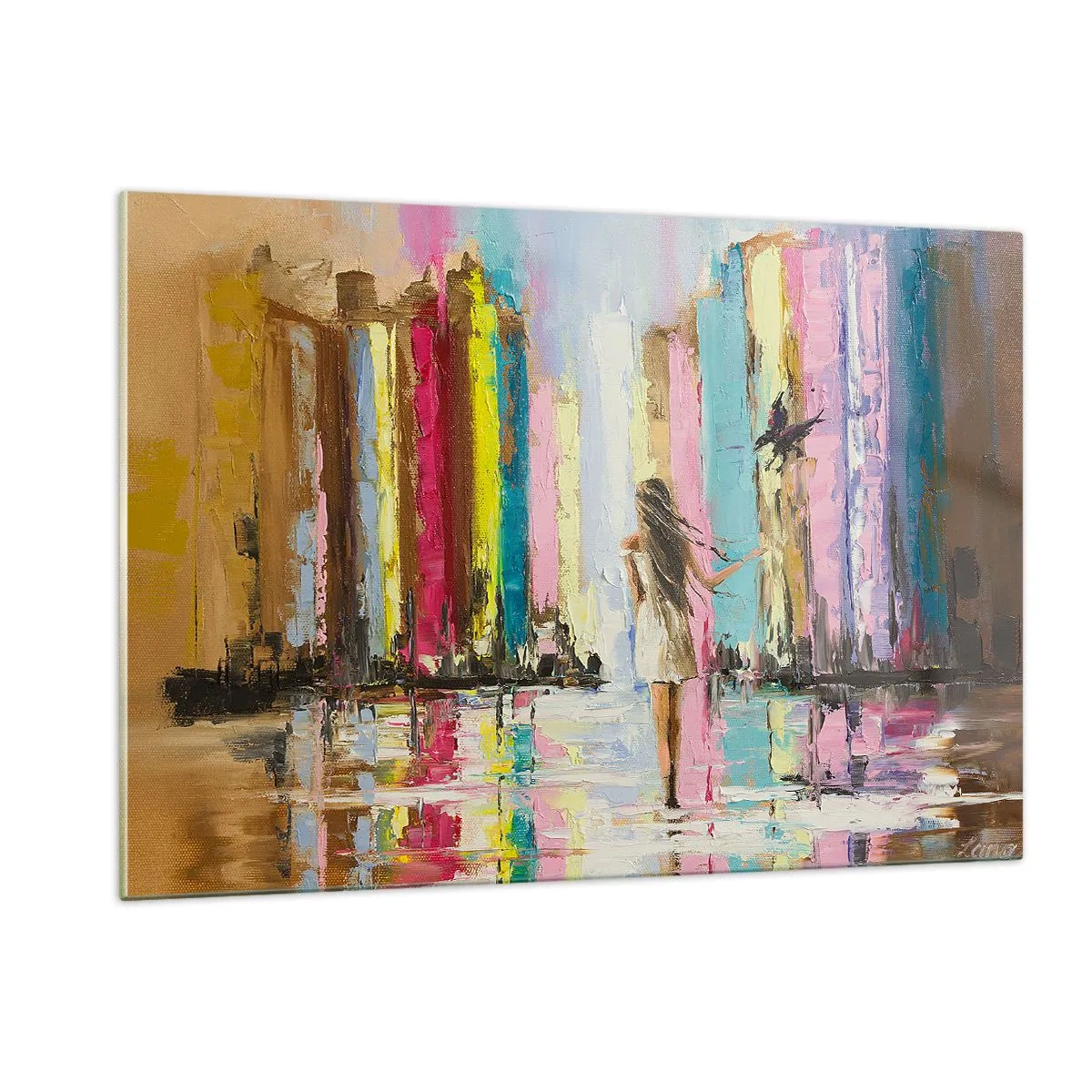 Obraz na skle - Poď so mnou - 120x80 cm