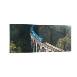 Obraz na skle - Príťažlivosť prírody - 100x40 cm