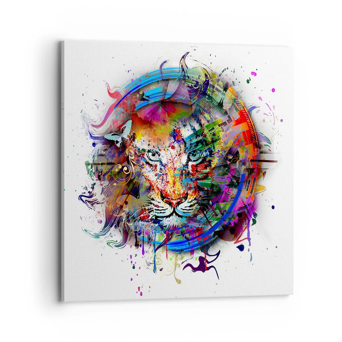 Obraz na plátne - Skrýva sa za dúhovým závojom - 70x70 cm