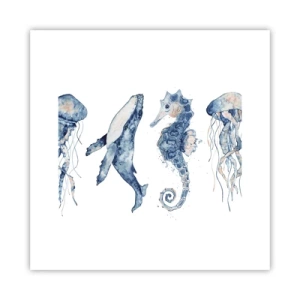 Plagát - Morská divočina - 30x30 cm