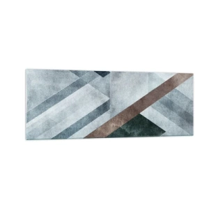 Obraz na skle - Sofistikovaná elegancia geometrie - 140x50 cm