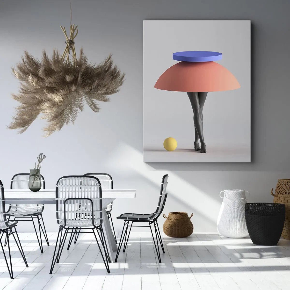 Obraz na plátne - Surrealistická kompozícia - 55x100 cm