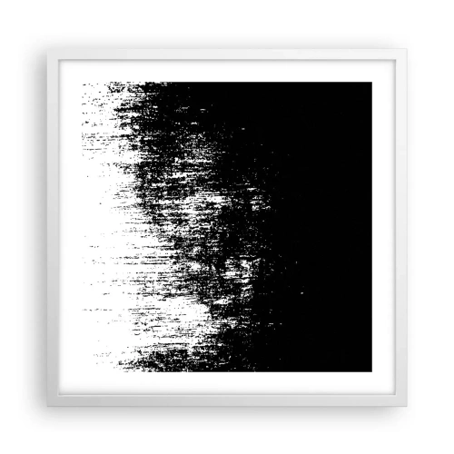 Plagát v bielom ráme - Víťazom sa stáva... - 50x50 cm