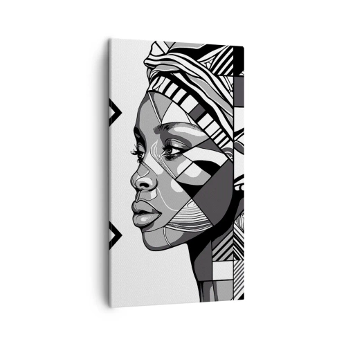 Obraz na plátne - Etnický portrét - 45x80 cm