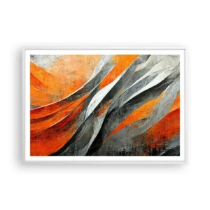 Plagát v bielom ráme - Žiar a chlad - 100x70 cm