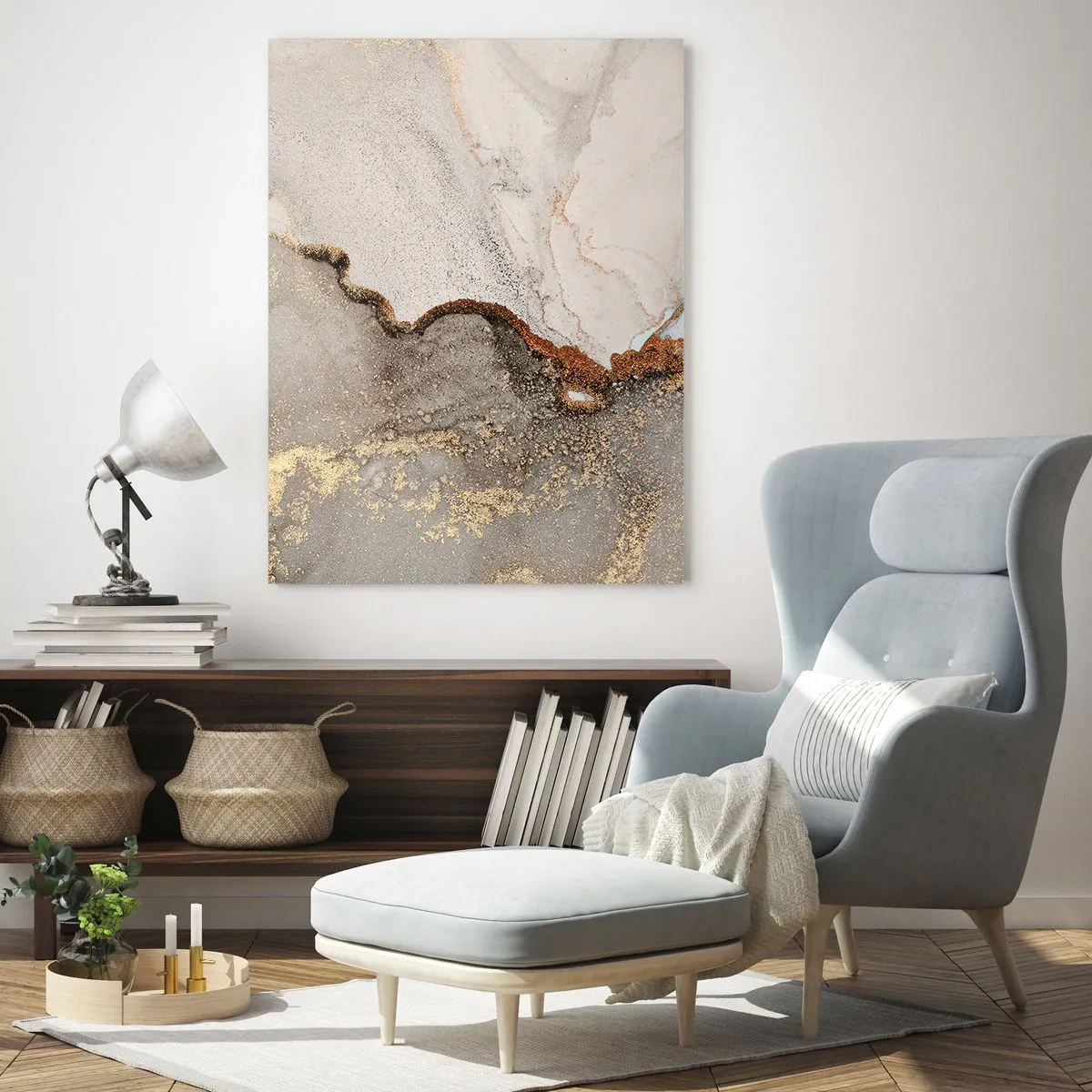 Obraz na skle - Na hranici farieb - 50x70 cm