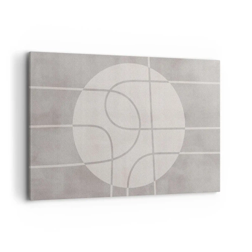 Obraz na plátne - Kruhovo a priamo - 120x80 cm