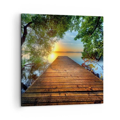 Obraz na plátne - Neponáhľaj sa, posaď sa - 60x60 cm