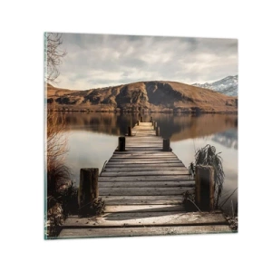 Obraz na skle - Krajina v tichu - 70x70 cm