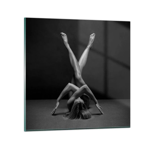 Obraz na skle - Geometria nahoty - 50x50 cm
