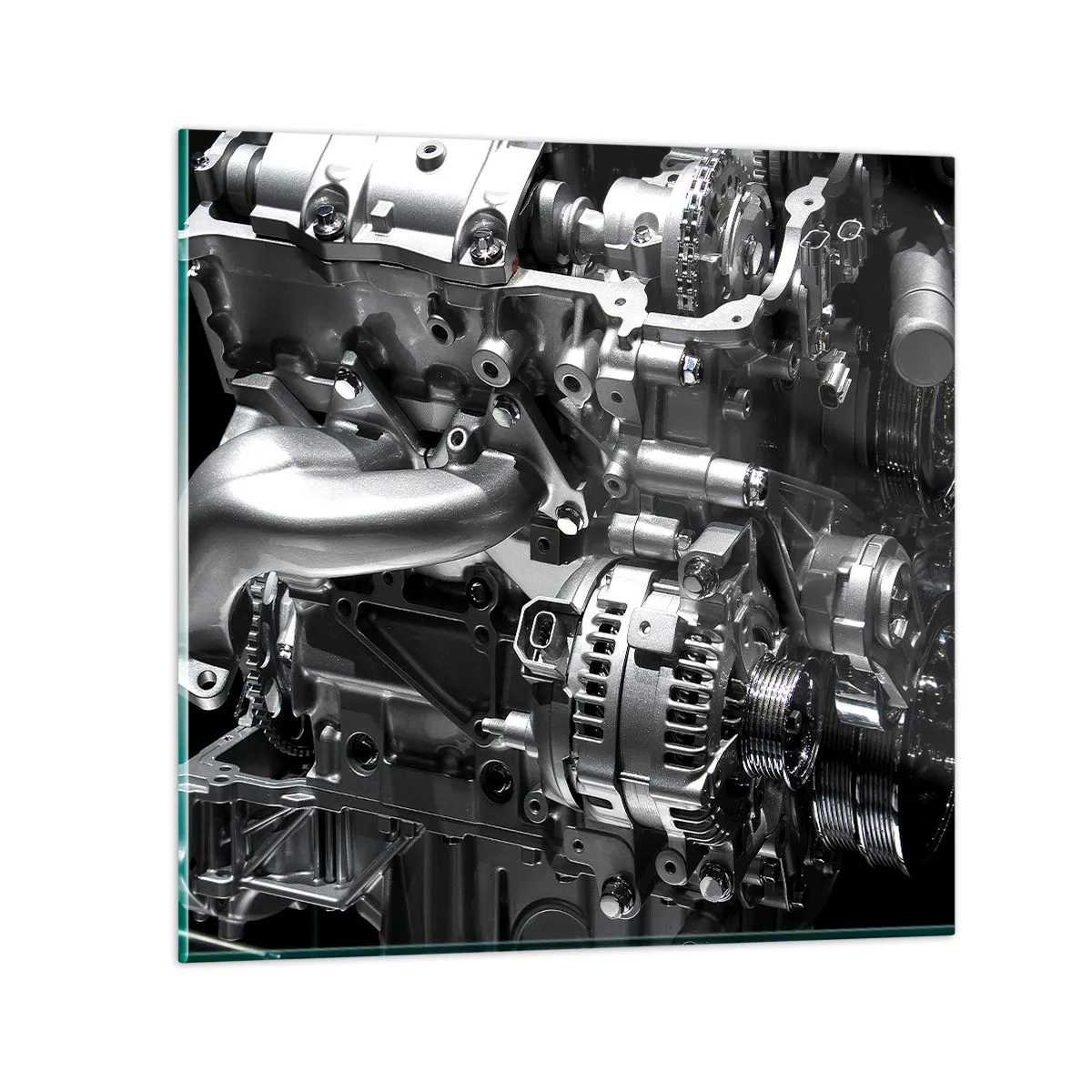 Obraz na skle - Kovový, krásny, silný - 70x70 cm