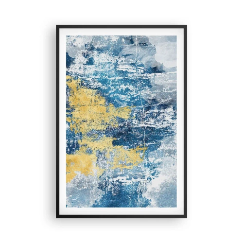 Plagát v čiernom ráme - Abstrakcia s dobrou náladou - 61x91 cm