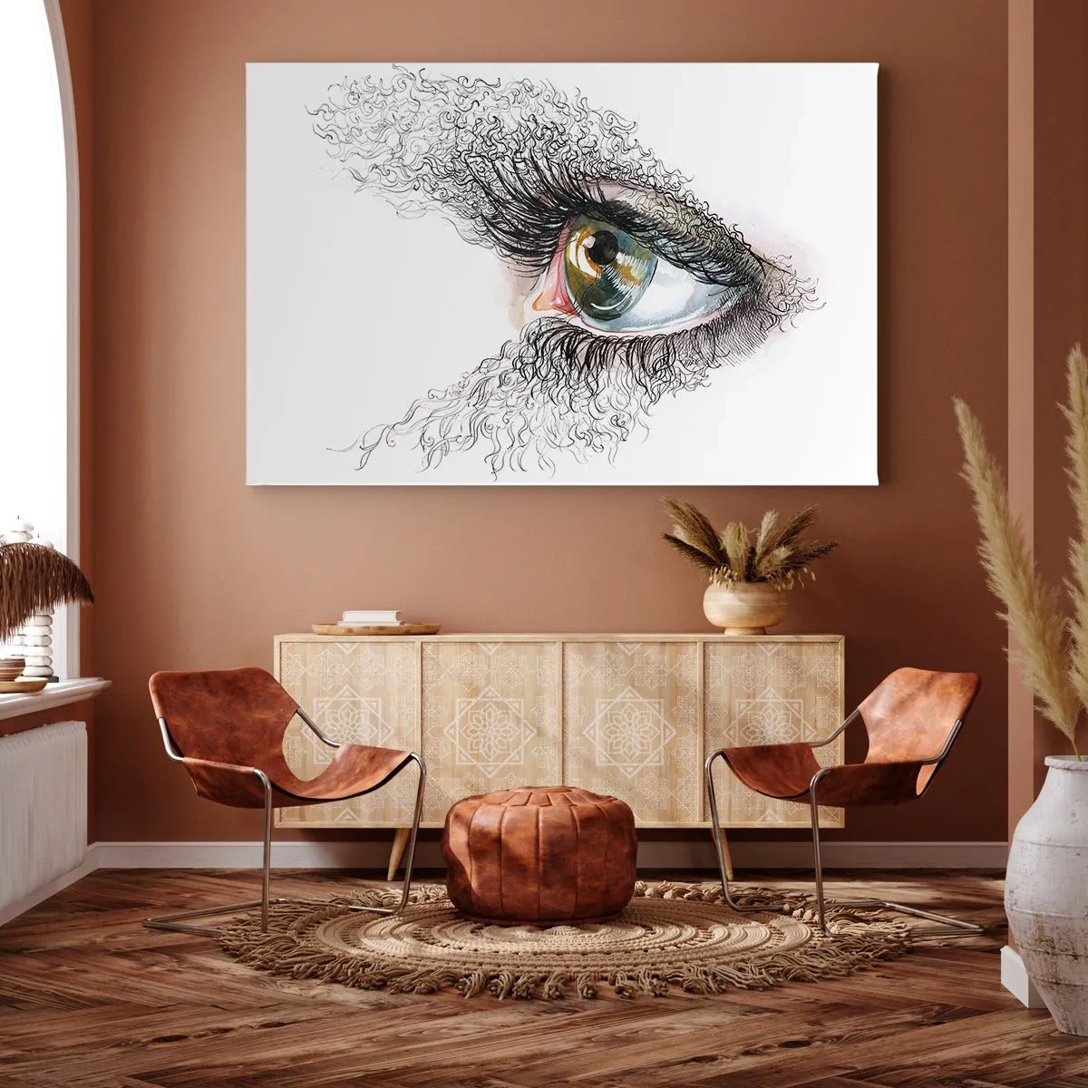 Obraz na plátne - Pozri sa priamo do duše - 120x80 cm
