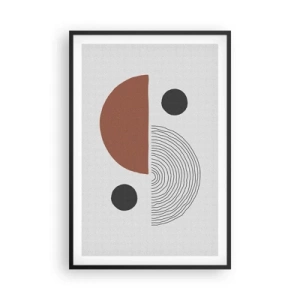 Plagát v čiernom ráme - Dokonalosť kruhu - 61x91 cm