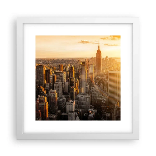 Plagát v bielom ráme - Rast na slnku - 30x30 cm