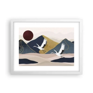 Plagát v bielom ráme - Opäť ubehol ďalší deň - 40x30 cm