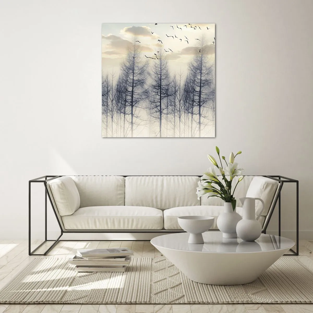 Obraz na skle - Duchovia lesa - 30x30 cm