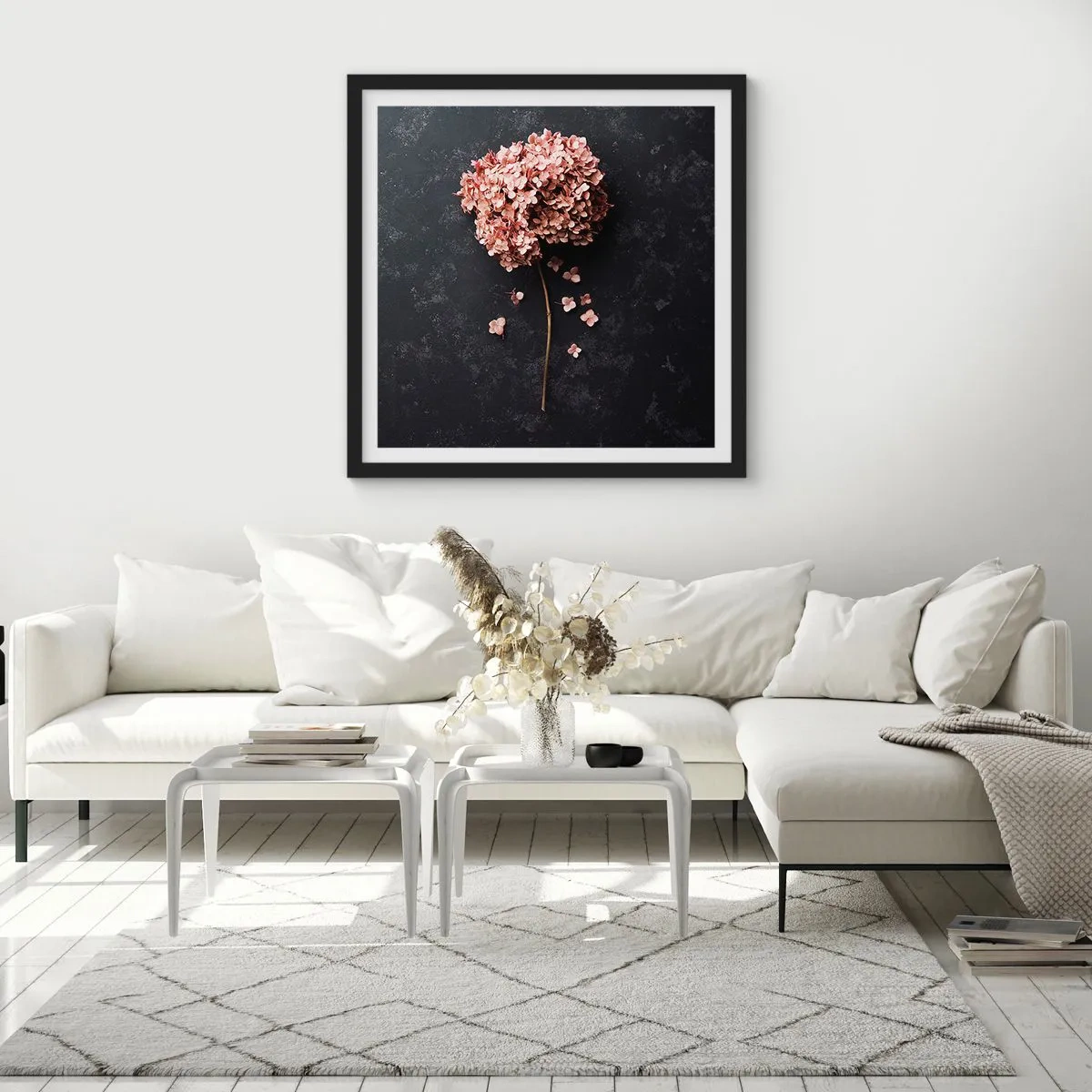 Plagát v čiernom ráme - Skutočne romantické znamenie - 30x30 cm