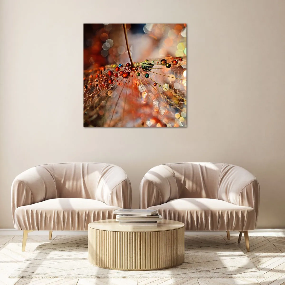Obraz na skle - Navlečené na pavučinu - 50x50 cm