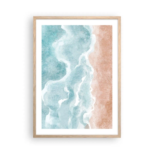 Plagát v ráme zo svetlého duba - Abstrakcia mrakov - 50x70 cm