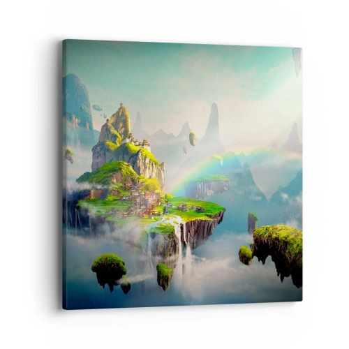 Obraz na plátne - Uprostred neba - šťastné ostrovy - 40x40 cm