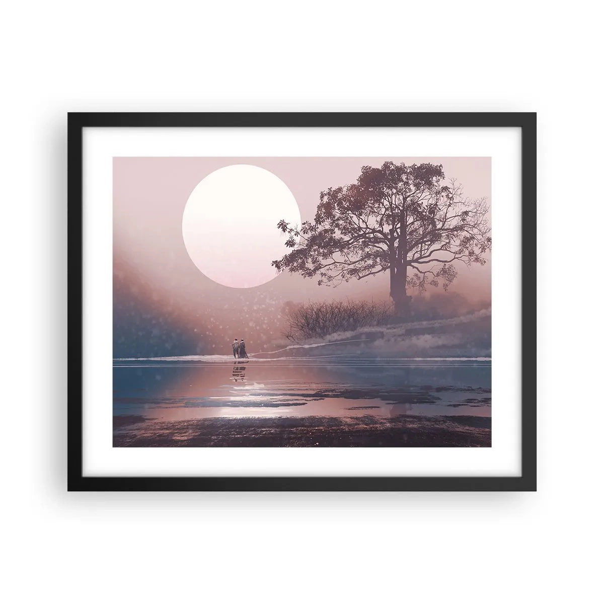 Plagát v čiernom ráme - Nočné zázraky - 50x40 cm