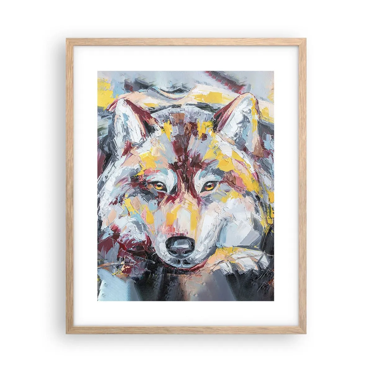 Plagát v ráme zo svetlého duba - Pokoj medzi blízkymi - 40x50 cm