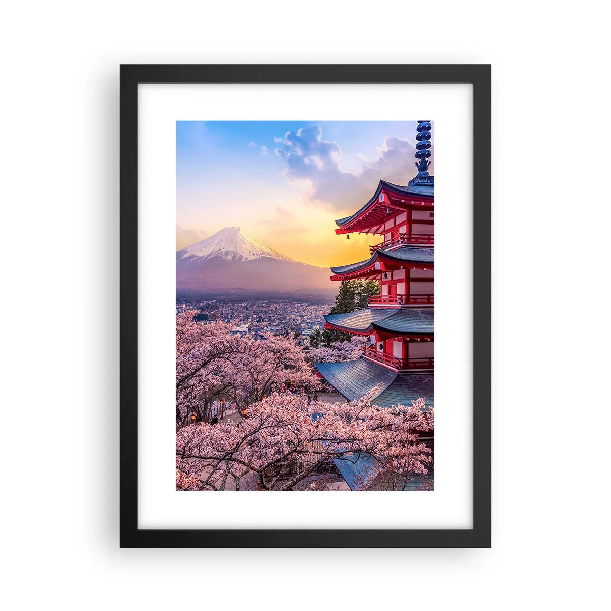 Plagát v čiernom ráme - Podstata japonského ducha - 30x40 cm